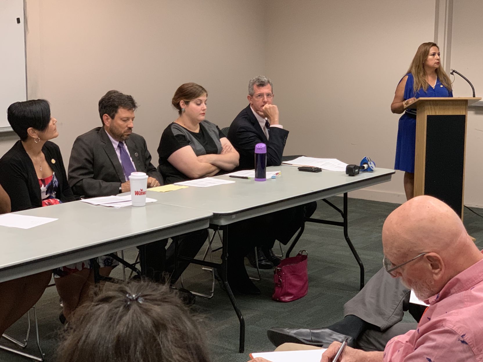 Gun forum_lawmakers_Guzman, Ayala, Surovell, Dr. Lauren Morea, Dr. Daniel Carey